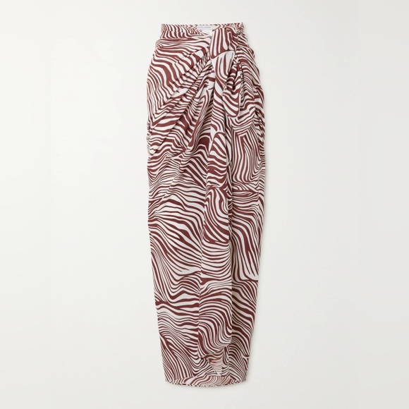 Faithfull the Brand Zinnea printed voile pareo - Picture 3 of 5